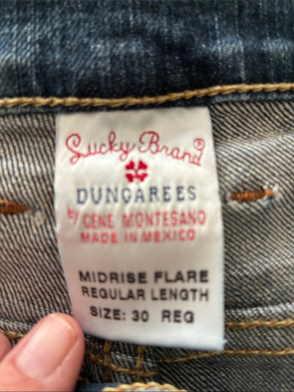Lucky Brand Indigo Flare Wide-Leg Jeans - Picture 2 of 7